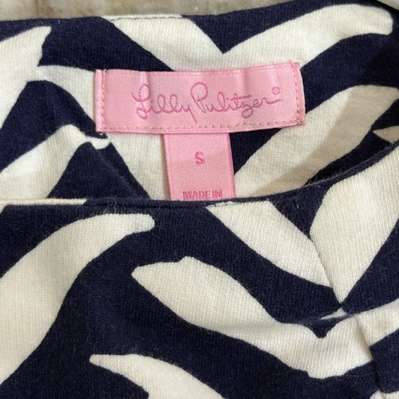 Women’s LILLY PULITZER Navy I Got Lucky Bird Charlene shift dress- Size Small - Picture 7 of 9